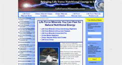 Desktop Screenshot of lifeforceminerals.com